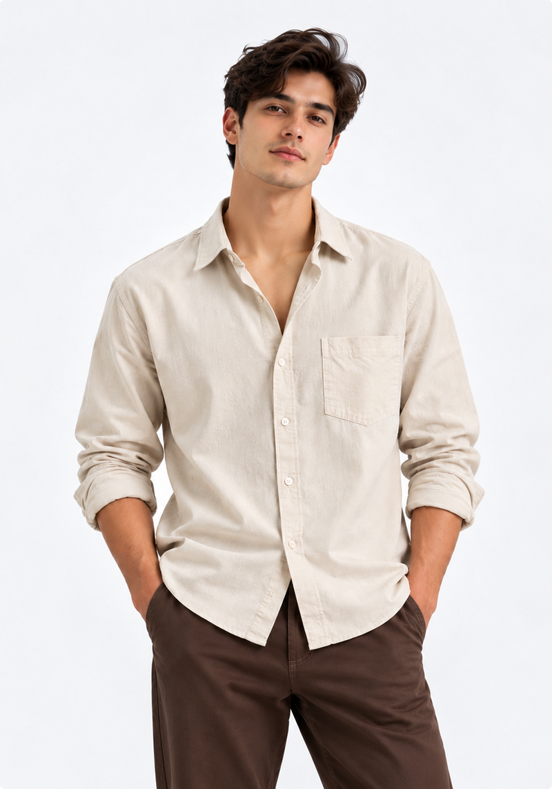 Classic Cotton Button-Up Shirt